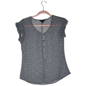 Banana Republic XS Sheer S/S Top